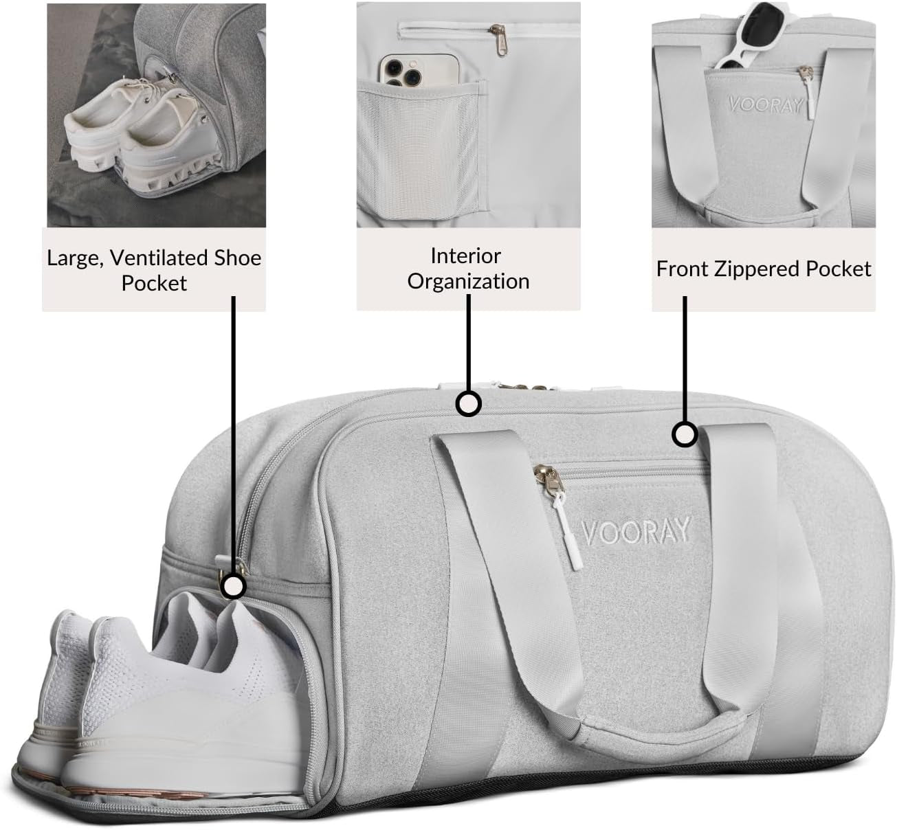 Burner Gym Duffel Bag, Gym Bag for Women and Men with Shoe Compartment, Weekender, Overnight & Travel Duffel for Sports and Workout