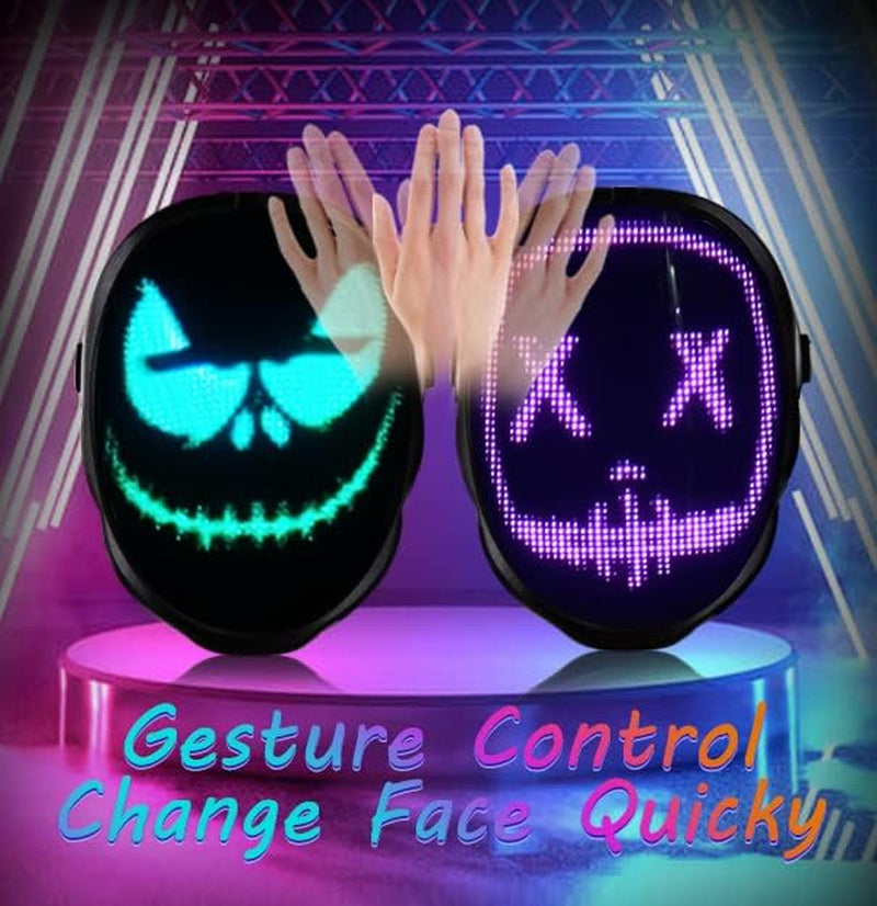 LED Mask with Gesture Sensor